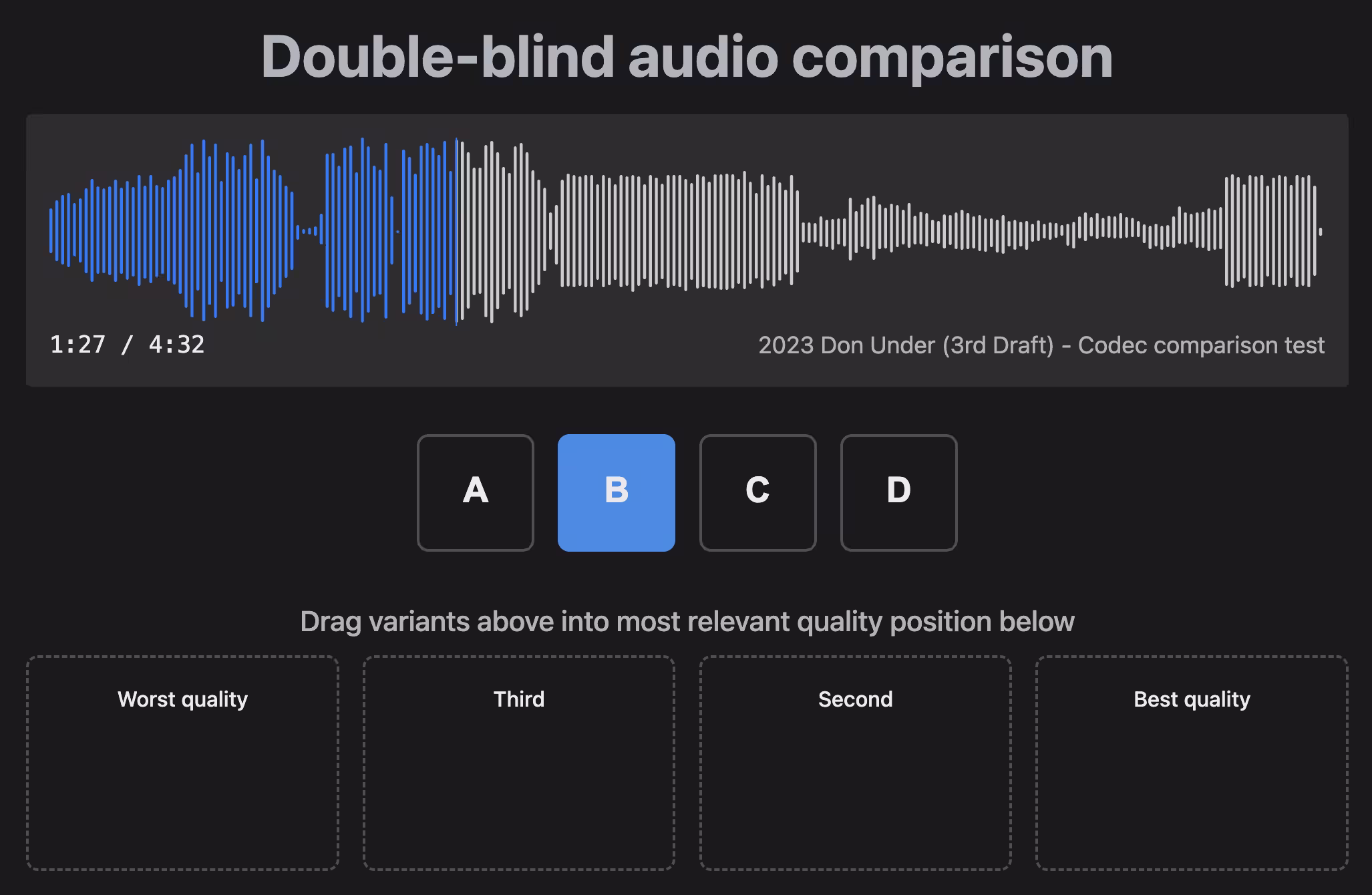 Can you hear the difference?